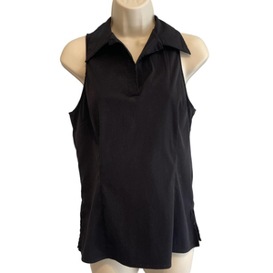 Express Black V‎ Neck Sleeveless Stretch Top Size 9/10 Pre-owned